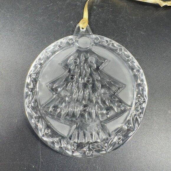 MIKASA Clear Crystal Ornament Round Sun Catcher Figure Christmas Tree Holiday - Picture 11 of 14